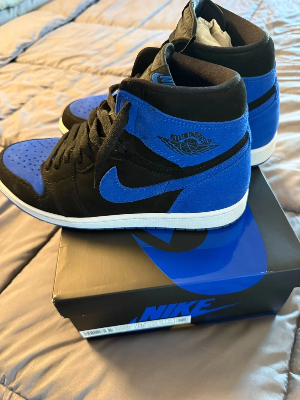 Nike Air Jordan 1  - Black & Royal Blue